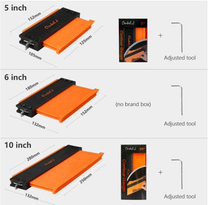Contour Profile Gauge Measuring Tool