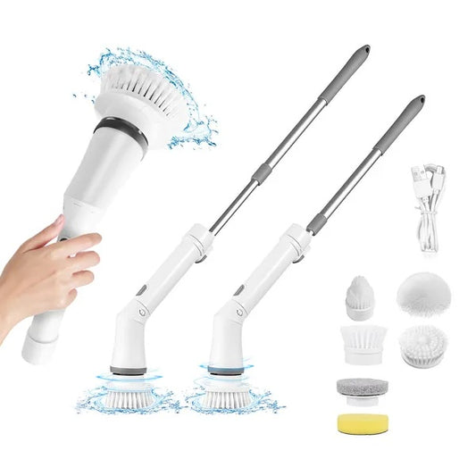 Adjustable Handle Electric Spin Scrubber