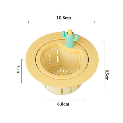Cactus Pop-Up Sink Drain Waste Strainer