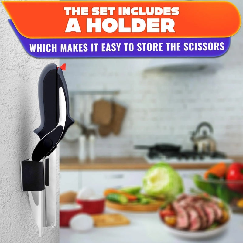 2-in-1 Kitchen Scissors with Cutting Board