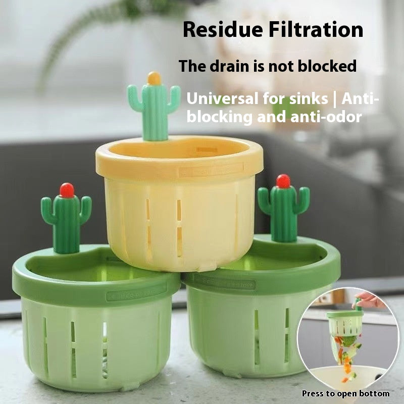 Cactus Pop-Up Sink Drain Waste Strainer