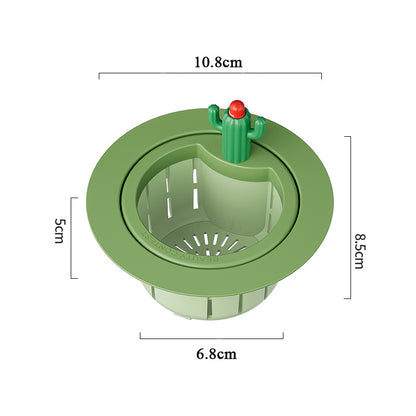 Cactus Pop-Up Sink Drain Waste Strainer