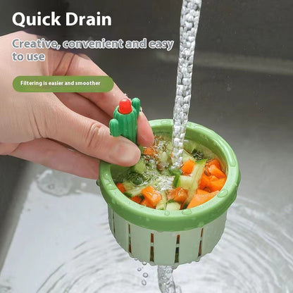 Cactus Pop-Up Sink Drain Waste Strainer